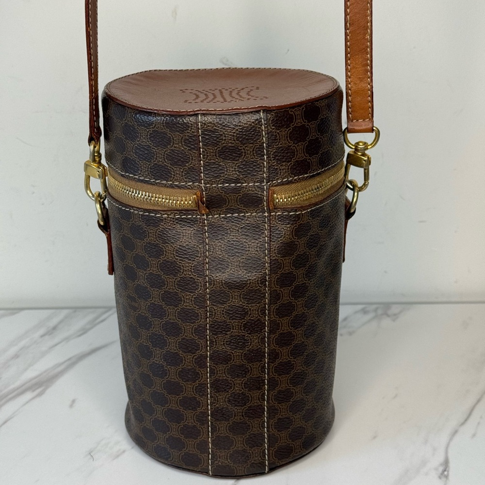 RARE CELINE MACADAM CYLINDA SHOULD BAG - Picture 4 of 10